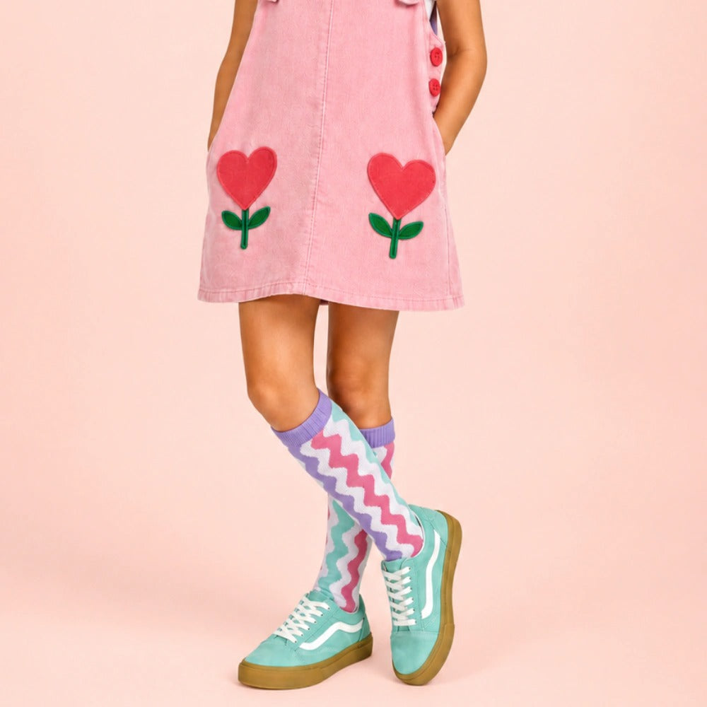 Meia Cantarola Zig Zag Candy