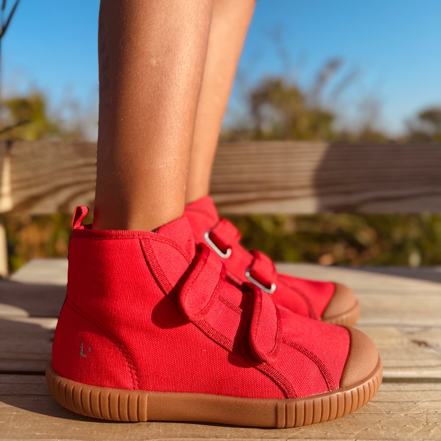 Tênis Cano Alto Luca Vermelho Cogumelo