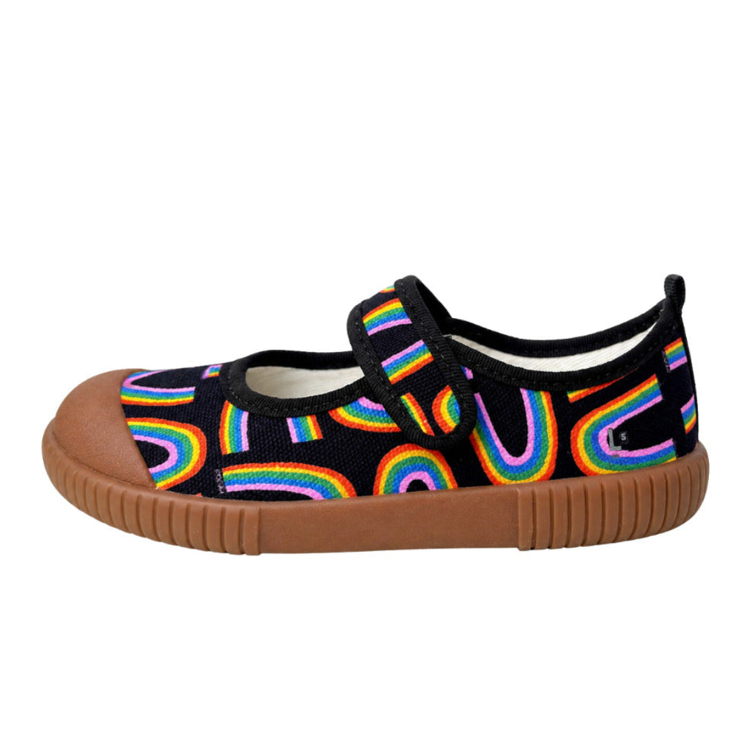 Sapatilha Isa Chuva de Arco-íris Collab MOOUI