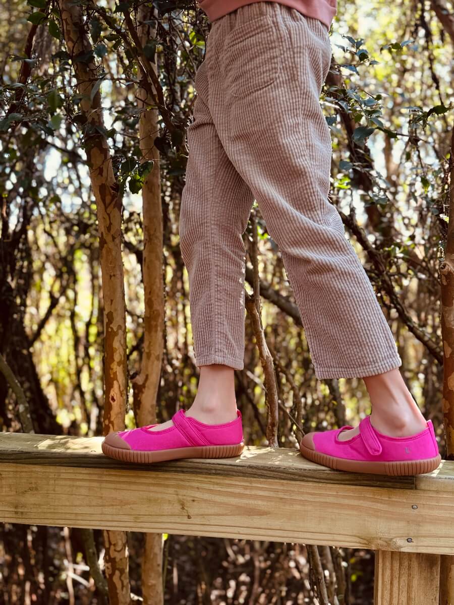 Sapatilha Isa Rosa Flor Sola Craft