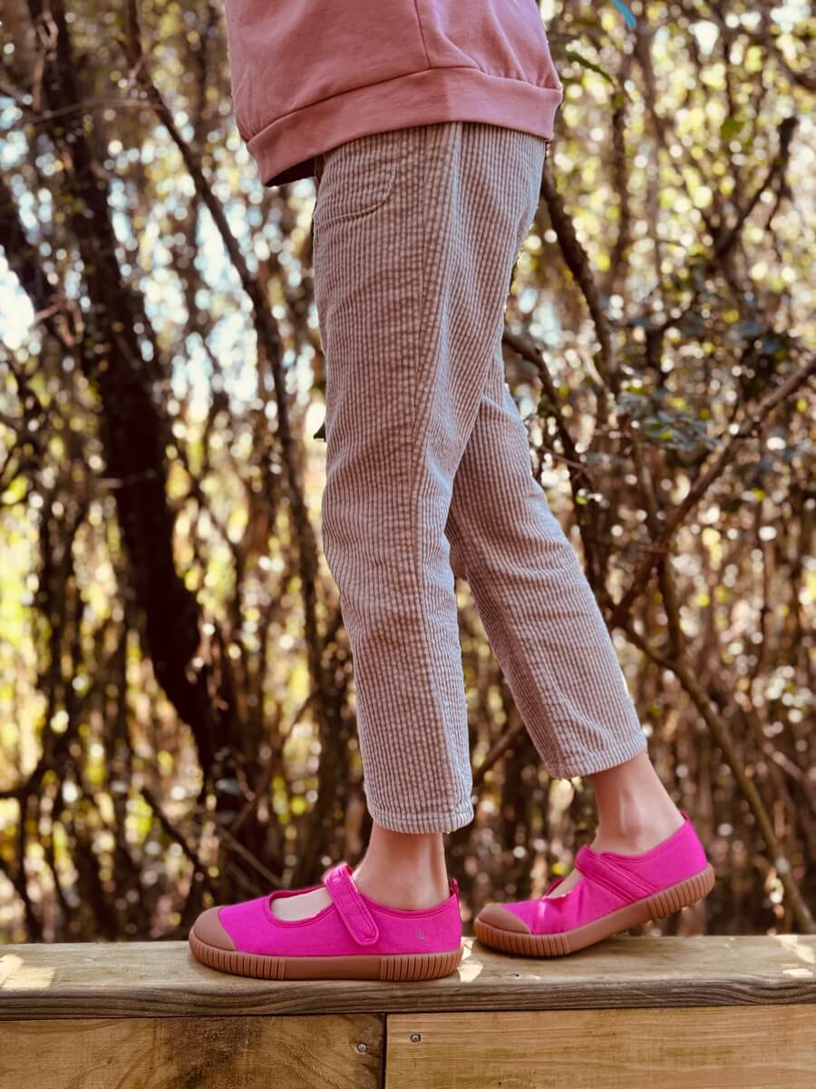 Sapatilha Isa Rosa Flor Sola Craft
