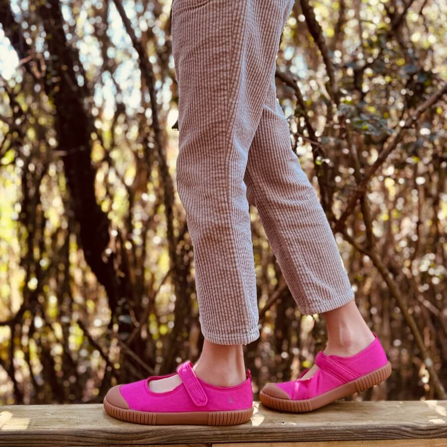 Sapatilha Isa Rosa Flor Sola Craft