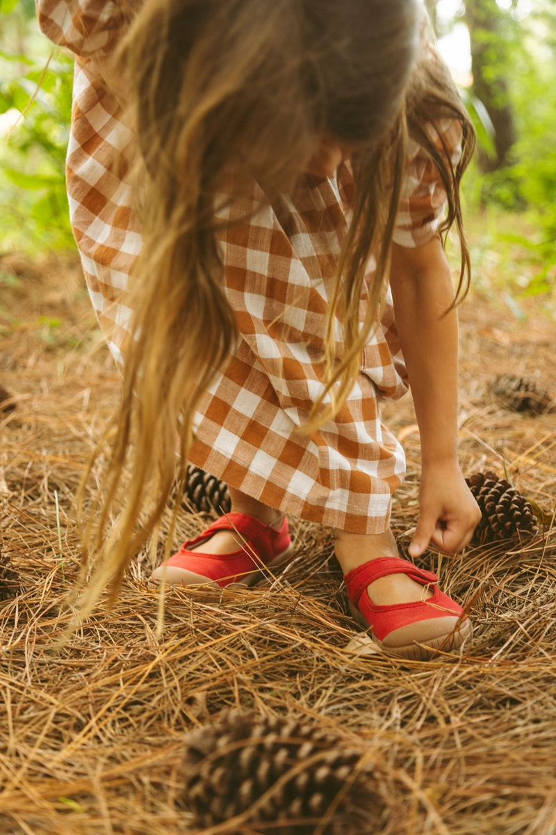 Sapatilha Isa Vermelho Cogumelo