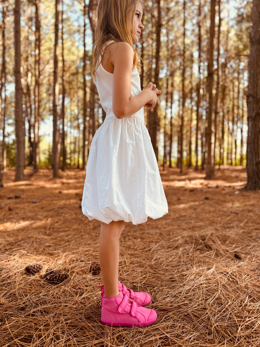 Tênis Cano Alto Luca Rosa Flor Sola Rosa Flor