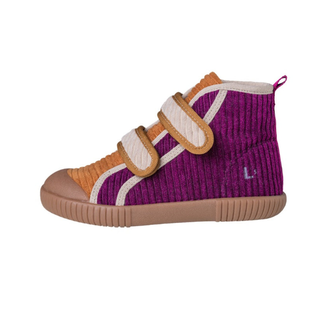 Tênis Cano Alto Luca Veludo Jabuticaba