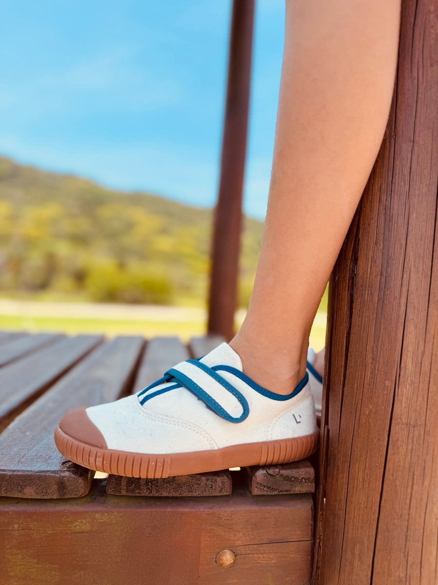 Tênis Cano Baixo Bento Baunilha Azul Sola Craft