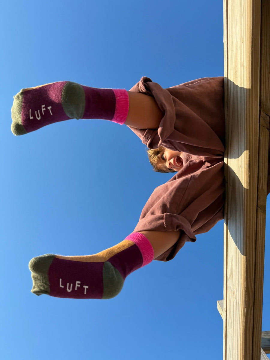 Meia Colorida Ameixa LUFT