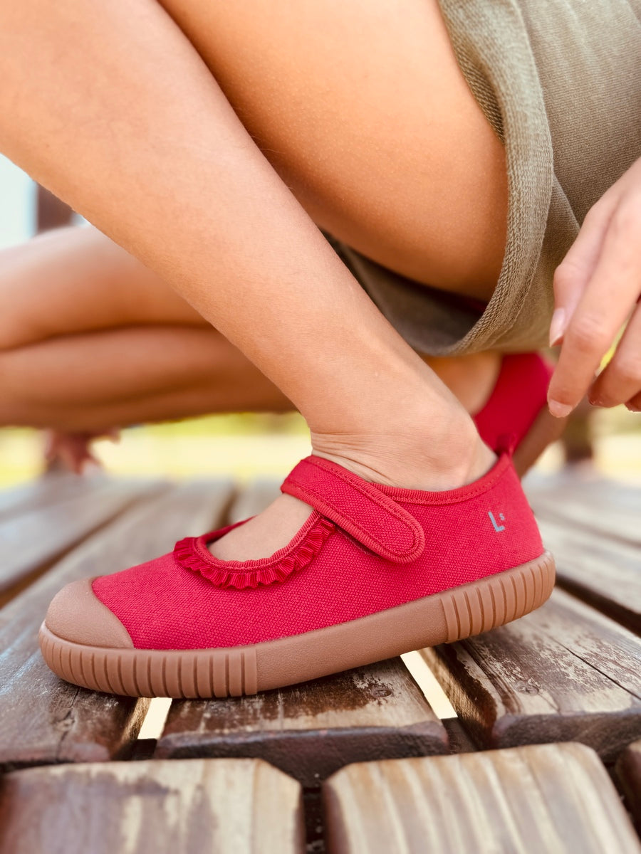 Sapatilha Alice Vermelho Joaninha Sola Craft