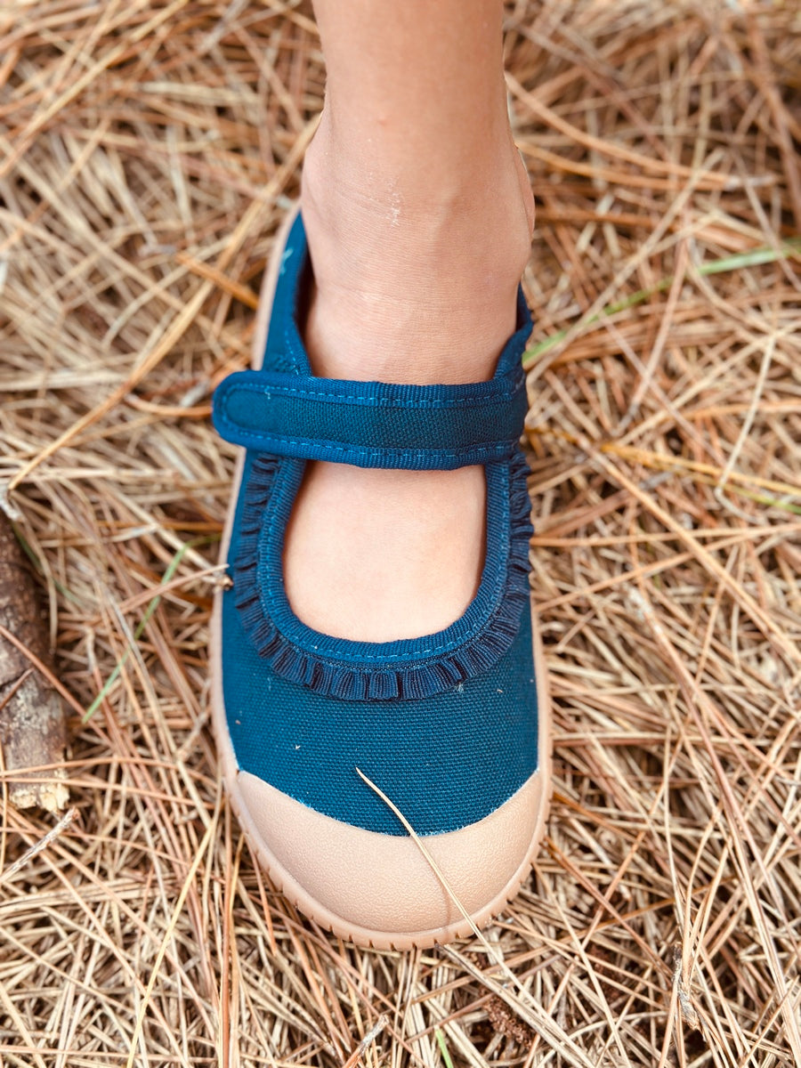 Sapatilha Alice Azul Marino Sola Craft