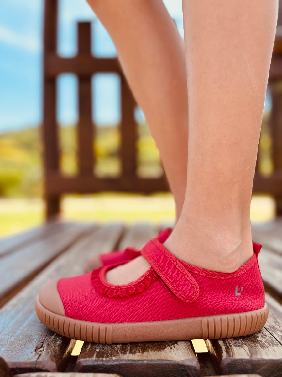 Sapatilha Alice Vermelho Joaninha Sola Craft