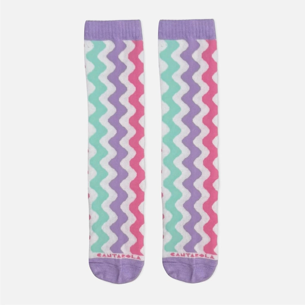 Meia Cantarola Zig Zag Candy