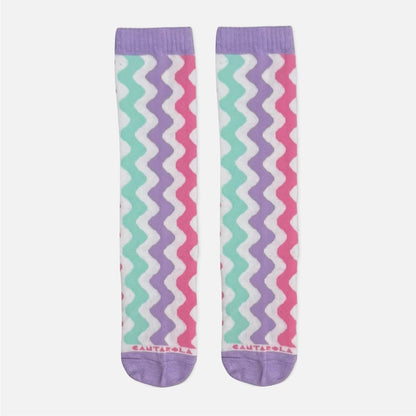 Meia Cantarola Zig Zag Candy