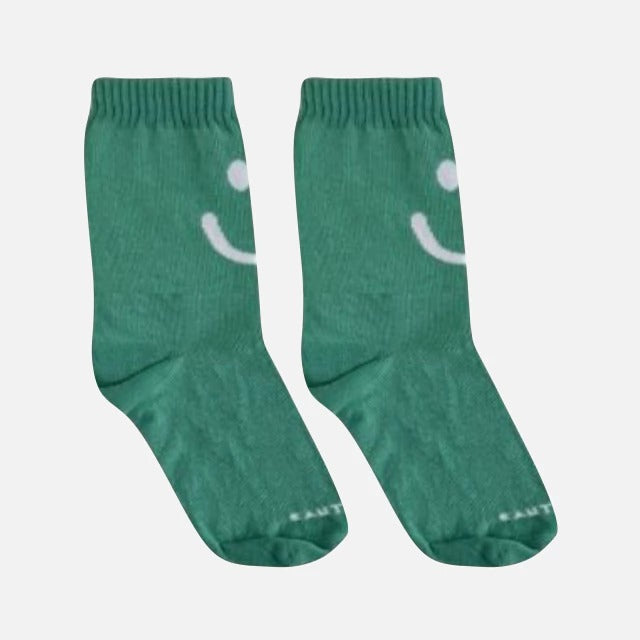 Meia Cantarola Soquete Felicidade Verde
