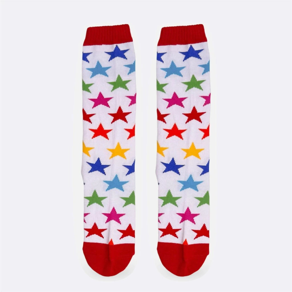 Meia Cantarola Estrela Arco-íris