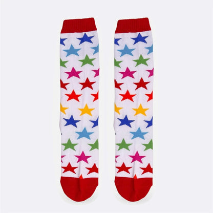 Meia Cantarola Estrela Arco-íris