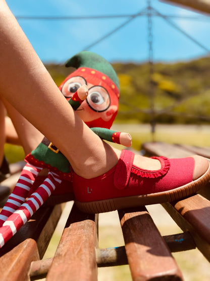 Sapatilha Alice Vermelho Joaninha Sola Craft