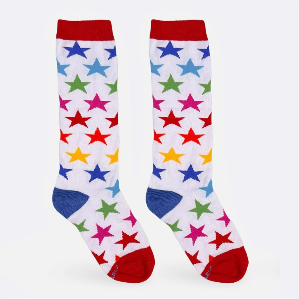 Meia Cantarola Estrela Arco-íris
