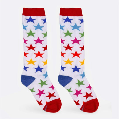 Meia Cantarola Estrela Arco-íris
