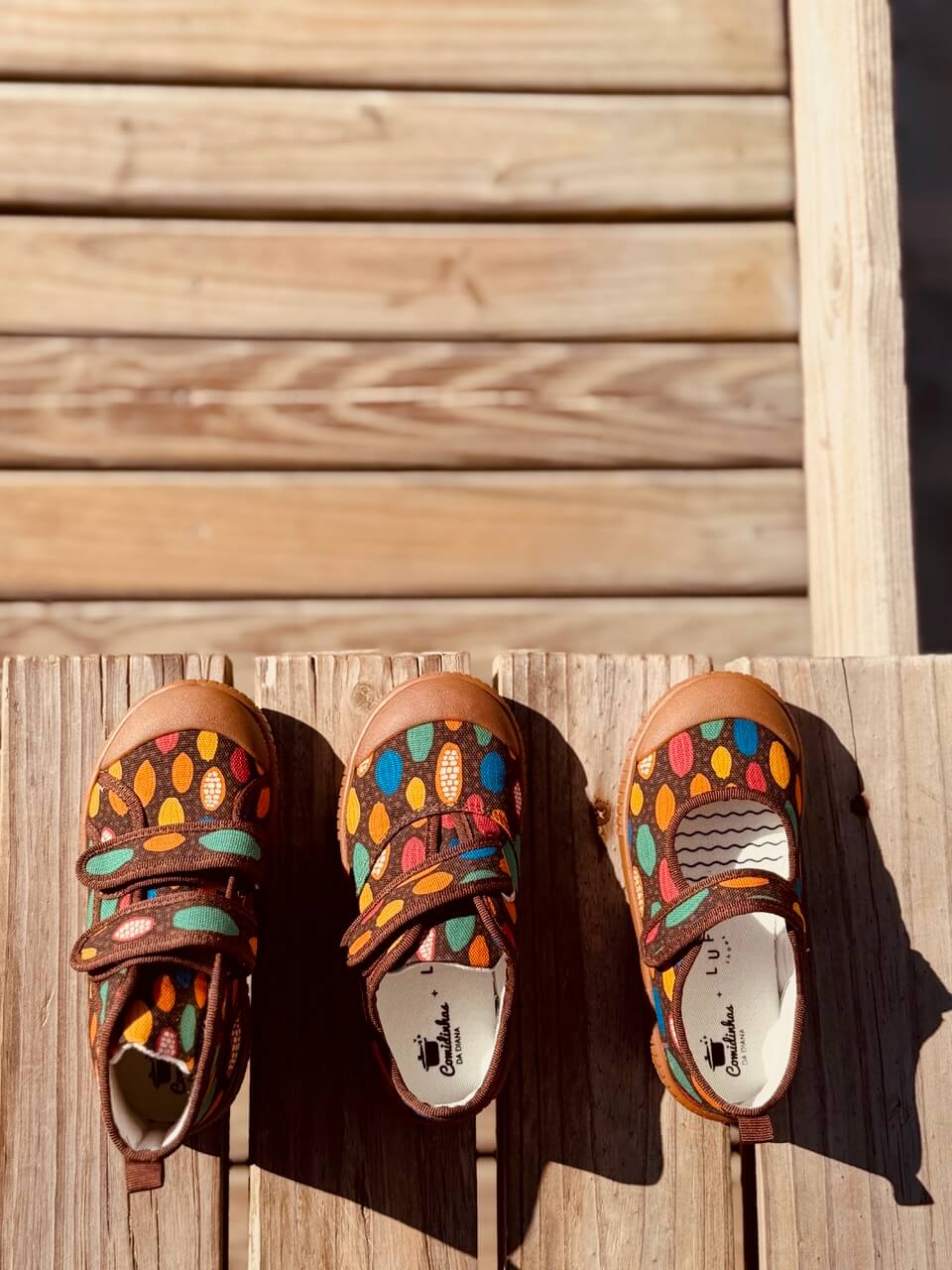 Sapatilha Isa Bolinho de Cacau Collab Comidinhas da Diana Sola Craft