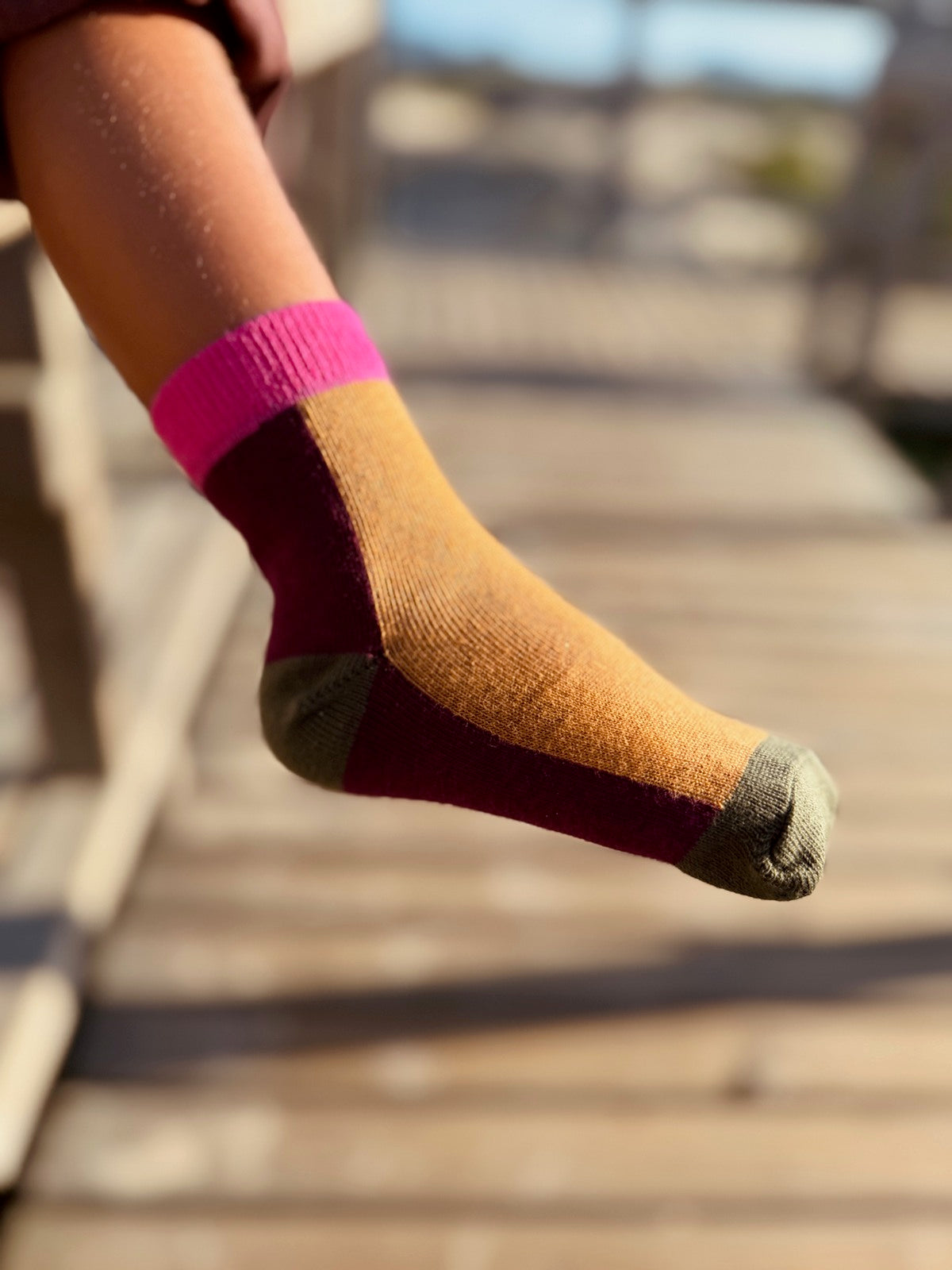 Meia Colorida Ameixa LUFT