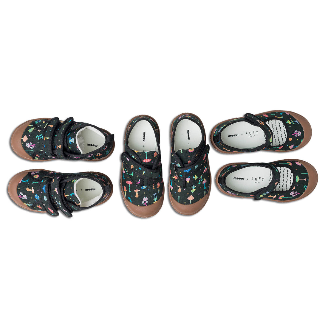 Tênis Cano Baixo Bento Cogumelos Encantados Collab MOOUI