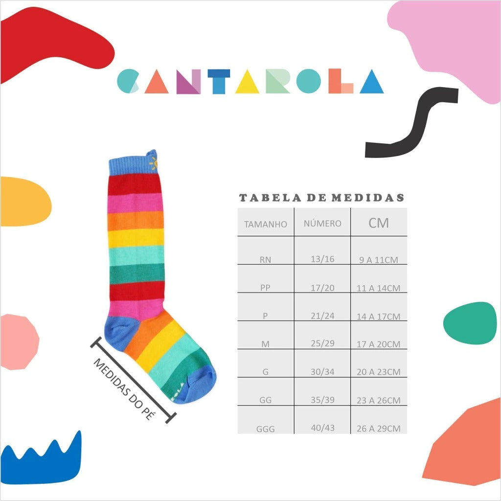 Meia Cantarola Soquete Babadinho FruFru Branca