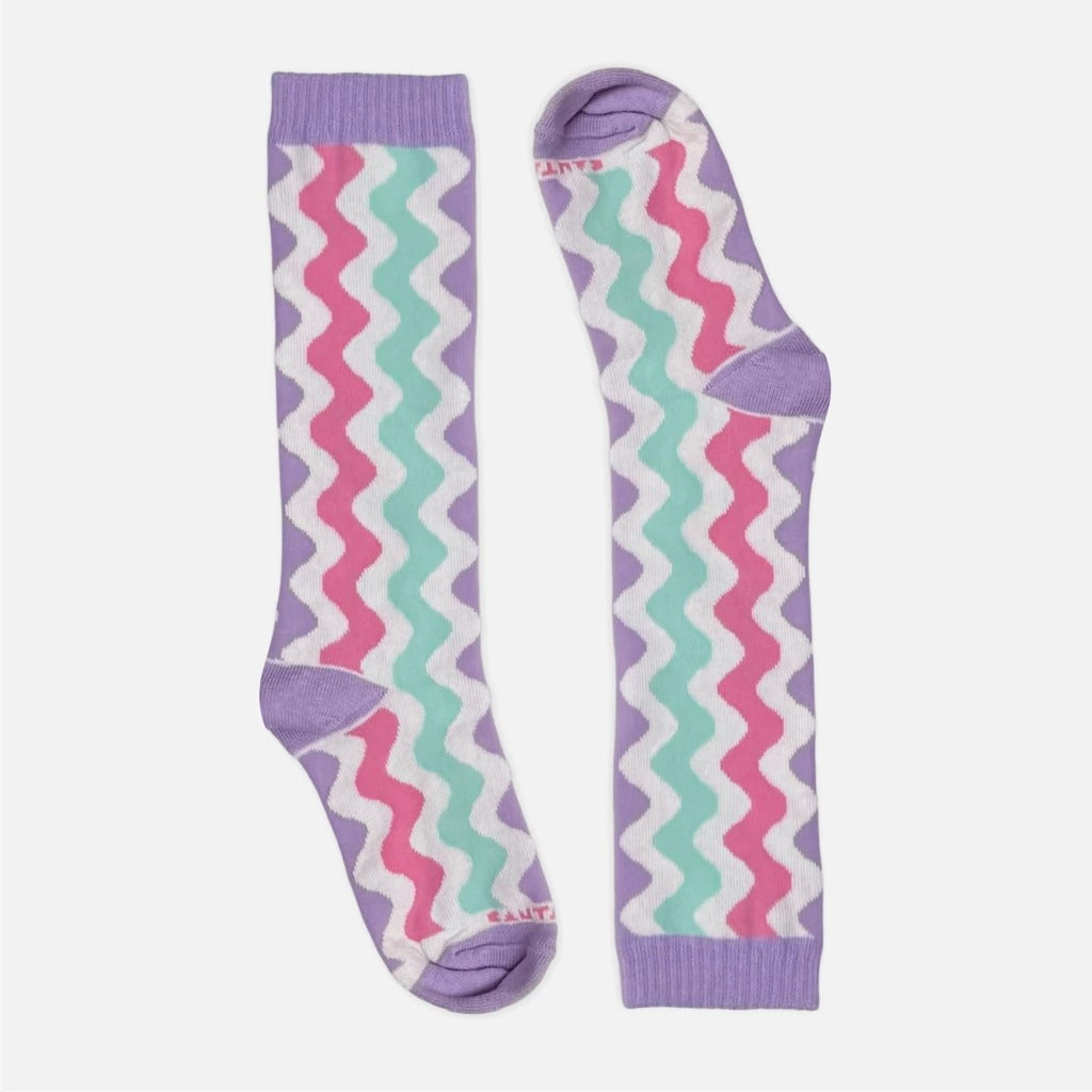 Meia Cantarola Zig Zag Candy