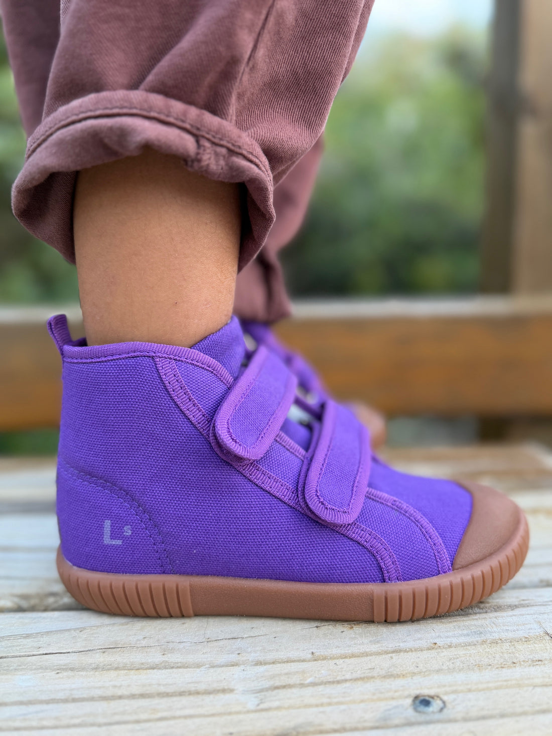 Tênis Cano Alto Luca Roxo Borboleta