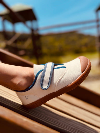 Tênis Cano Baixo Bento Baunilha Azul Sola Craft